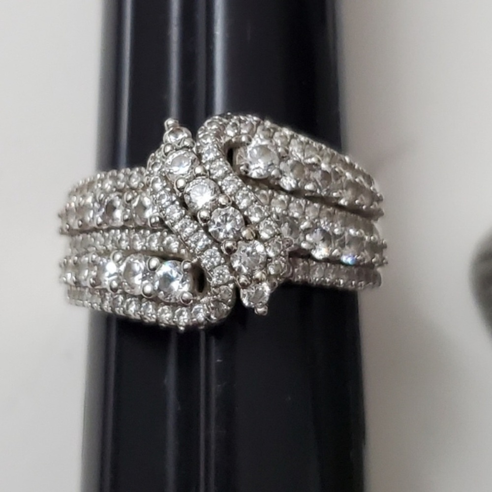 Stupendous Sterling Silver Bling 925 Ring
